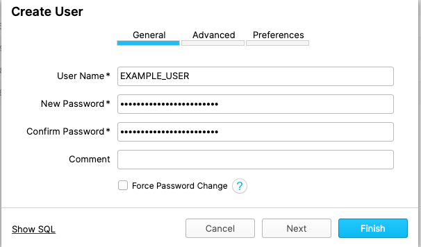 Create User 1/3